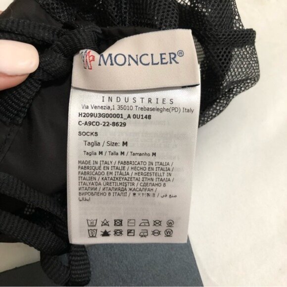 NEW Moncler Genius x Fragment Socks in Multi (White + Purple) Snow Ski mid calf - Picture 7 of 7